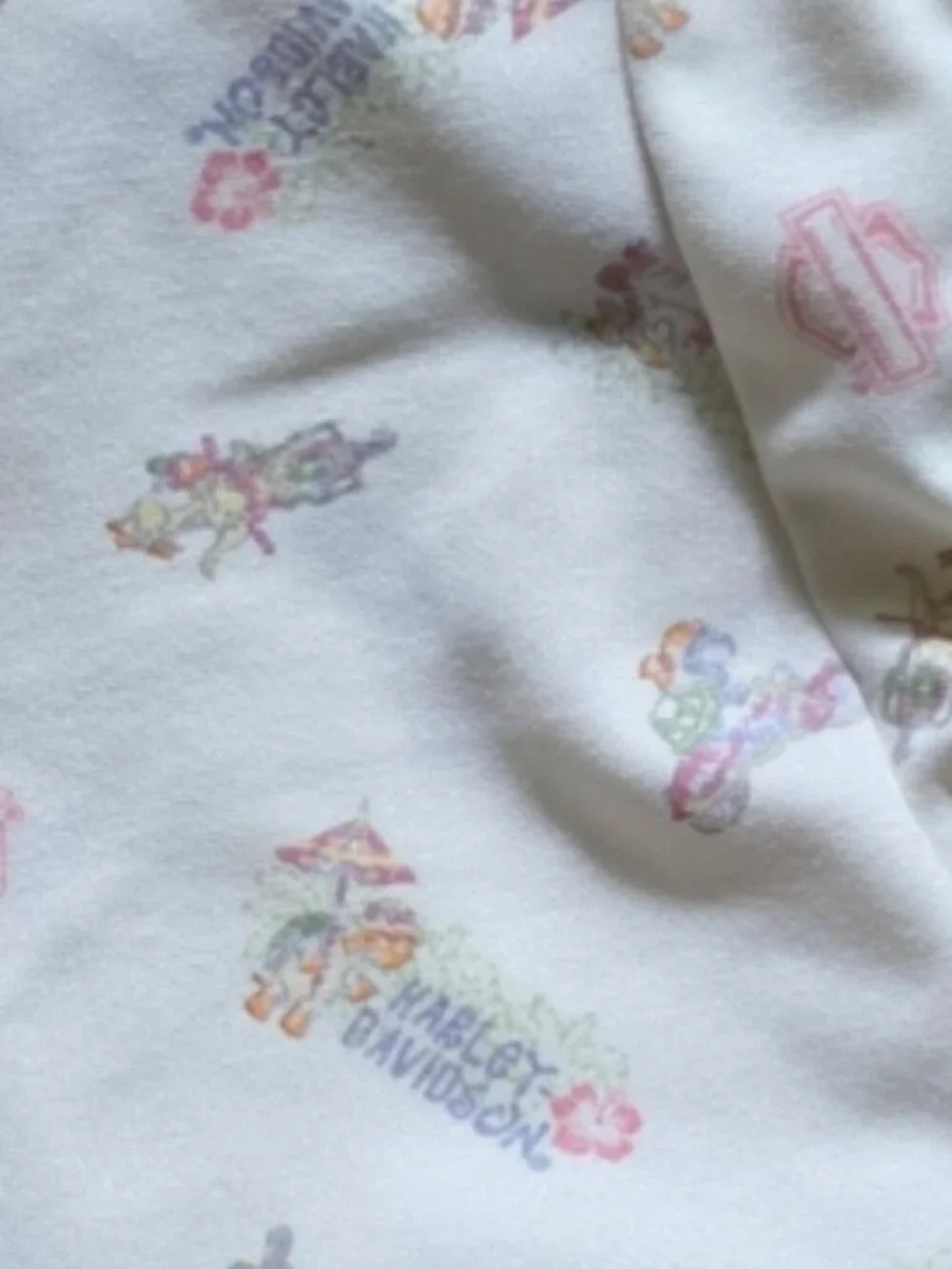 VTG HARLEY DAVIDSON (6-9 MO) Born to Ride One piece ruffle swimsuit
